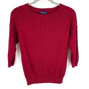 Ann Taylor Silk Blend Sweater Red Small